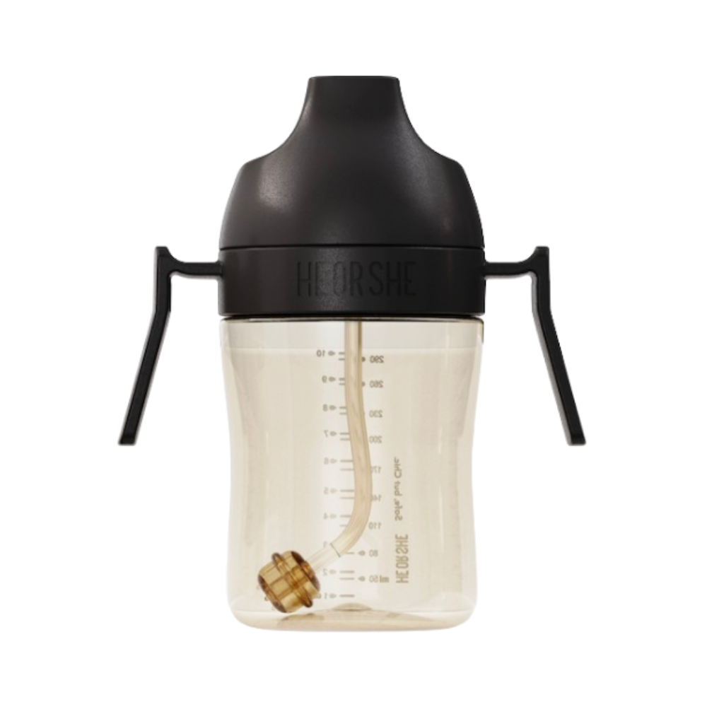 HEORSHE gertuvė kūdikiui 300 ml., 9+, JUODA