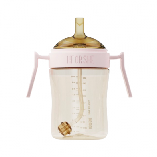 HEORSHE gertuvė kūdikiui 300 ml., 9+, ROŽINĖ