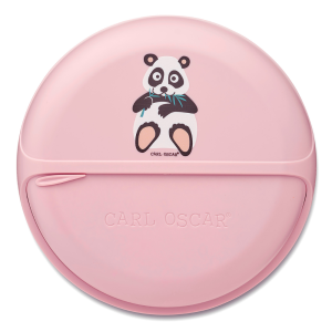 CARL OSCAR besisukanti užkandžių dėžutė, BENTO DISC, PANDA, 18 cm.