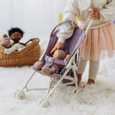 Sulankstomas vaikiškas vežimėlis Dinkum lėlėms – Olli Ella Lavender modelis