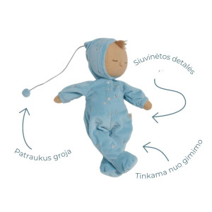 Ramybei skirta kūdikių lėlė Leo – Lullaby Dozy Dinkums