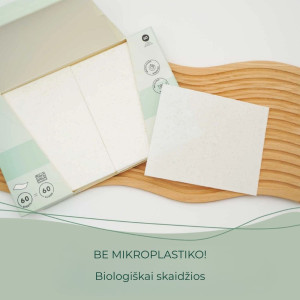 COSMEAU biologiškai skaidūs indaplovės lapeliai be mikroplastiko