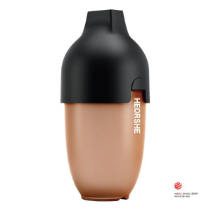 HEORSHE Ultra Wide Neck buteliukas 240 ml., 6+ mėn., JUODA