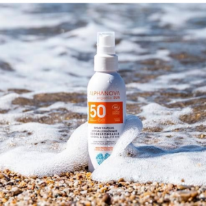 ALPHANOVA SUN SPF50 mineralinė purškiama saulės apsauga šeimai 150ml