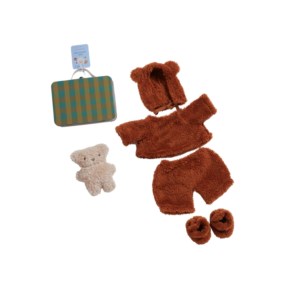 OLLI ELLA DINKUM LĖLĖS DRABUŽIŲ RINKINYS, TEDDY