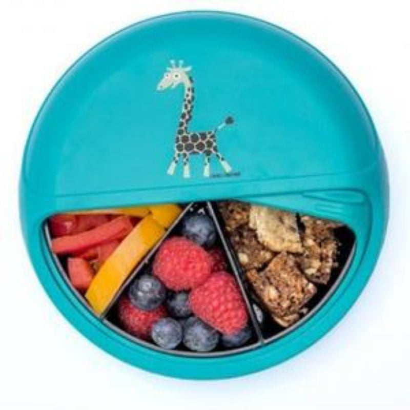 CARL OSCAR besisukanti užkandžių dėžutė, SNACK DISC, ŽIRAFA, 15 cm.