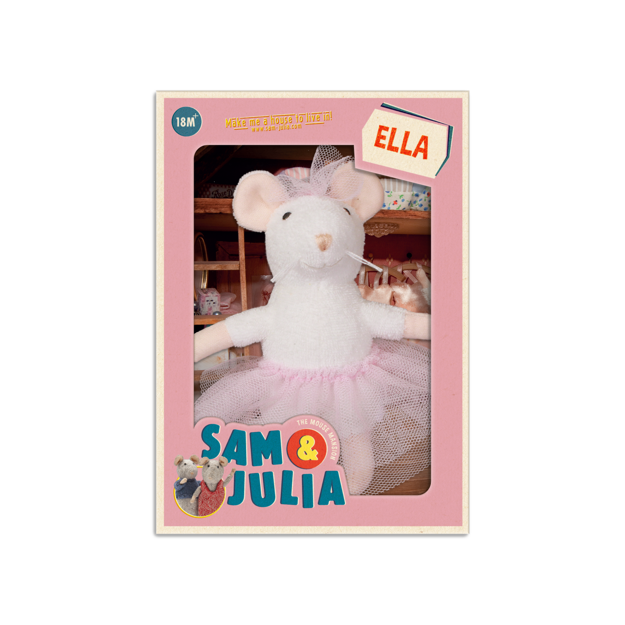 SAM&JULIA minkšta pelė – Ella