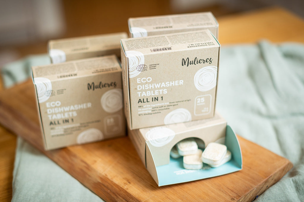 MULIERES ekologiškos indaplovių tabletės, All in 1, 25 vnt.