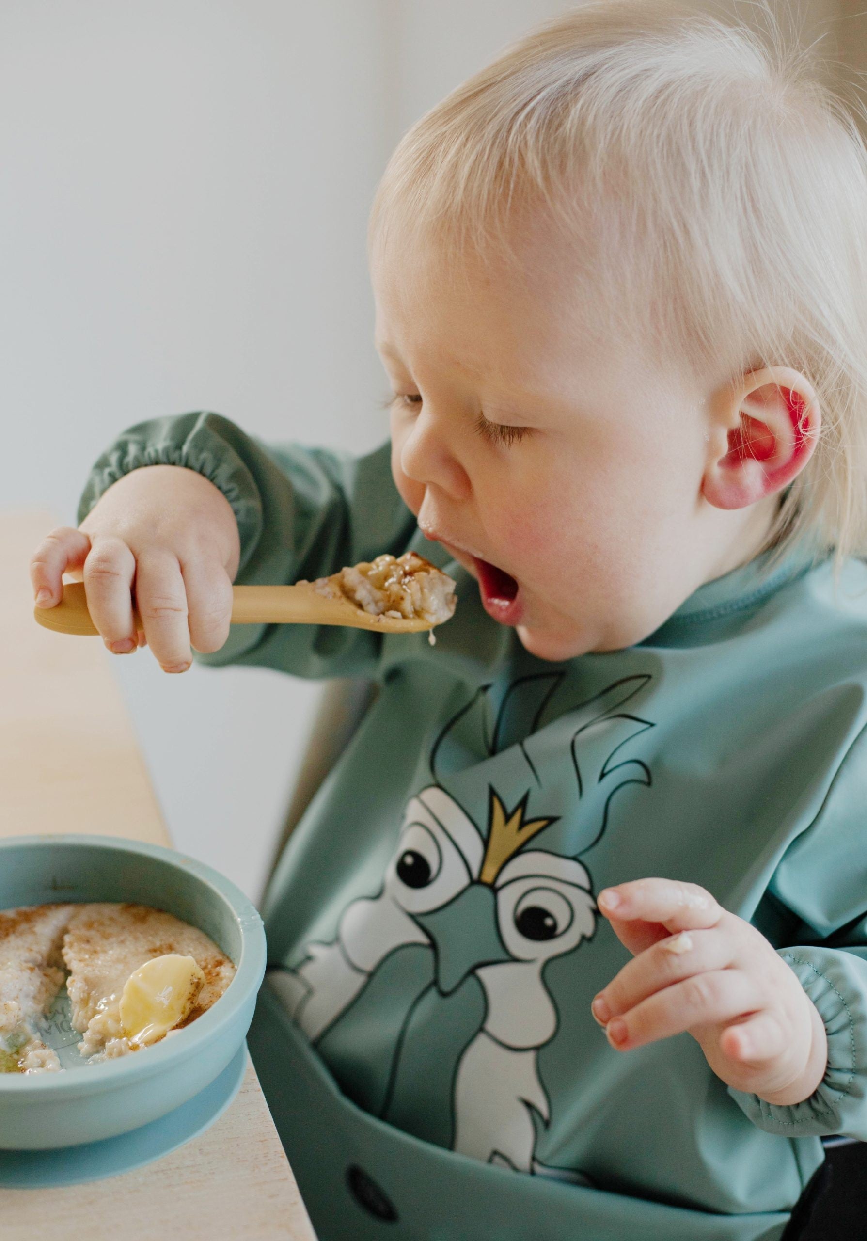 BABY LIVIA silikoninių šaukštelių rinkinys, NEW WHEAT, 2vnt.