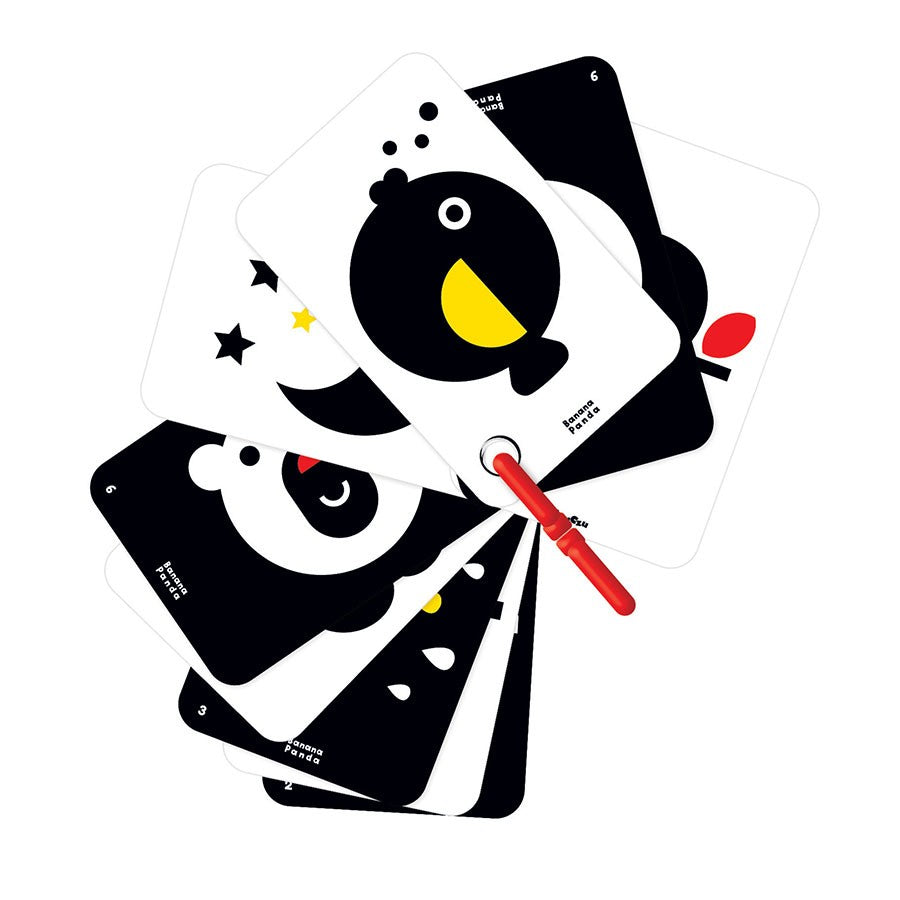 BANANA PANDA Lavinamosios kontrastinės kortelės 0+