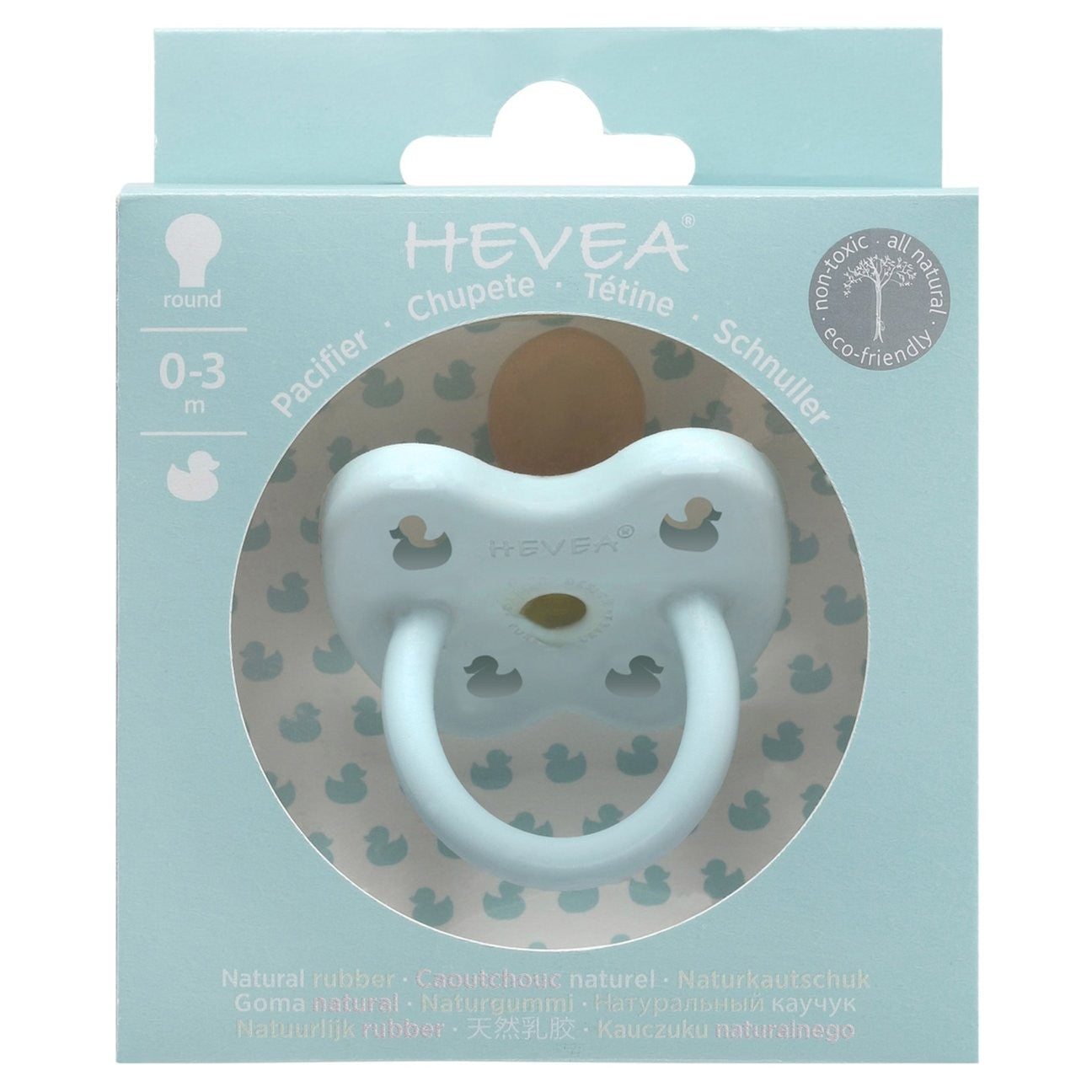 HEVEA apvalus čiulptukas, 0-3 mėn