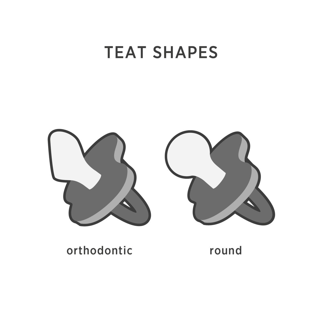 HEVEA apvalus čiulptukas, OUTER BLACK, 3-36 mėn