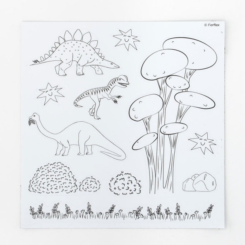 Spalvinami FERFLEX magnetai, Dinozaurai