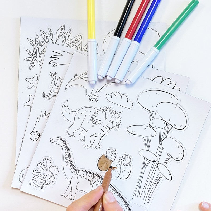 Spalvinami FERFLEX magnetai, Dinozaurai