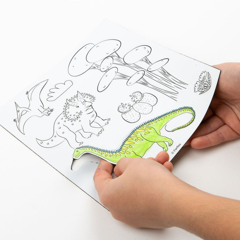 Spalvinami FERFLEX magnetai, Dinozaurai