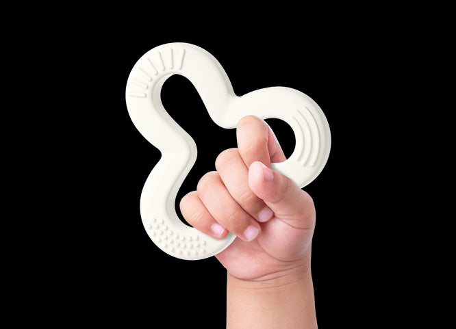 HEORSHE  Silikoninis kramtukas Shamrock, Balta + Rožinė 2 vnt.