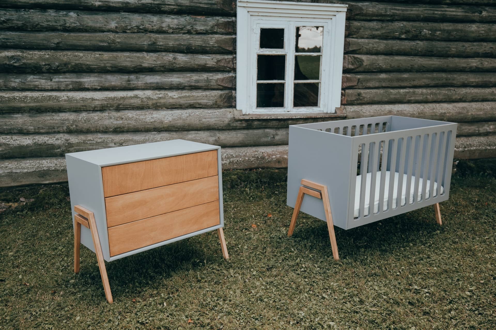 TODO NURSERY Lovelė EDGY, PILKA 120x60