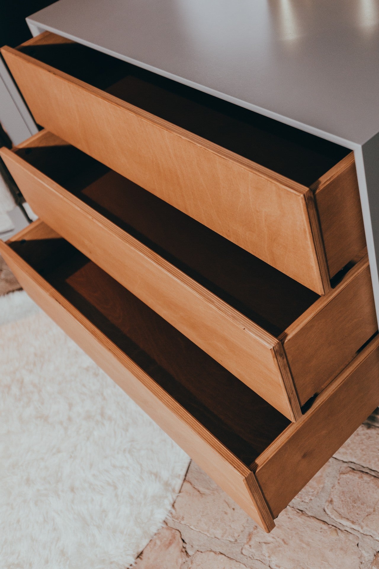 TODO NURSERY komoda EDGY, PILKA 120x60