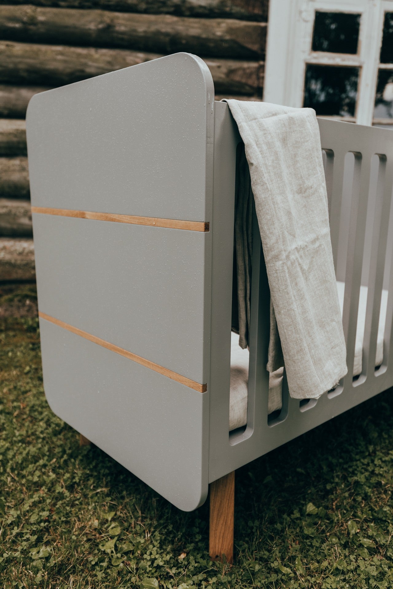 TODO NURSERY lovelė OAKY, PILKA 120x60