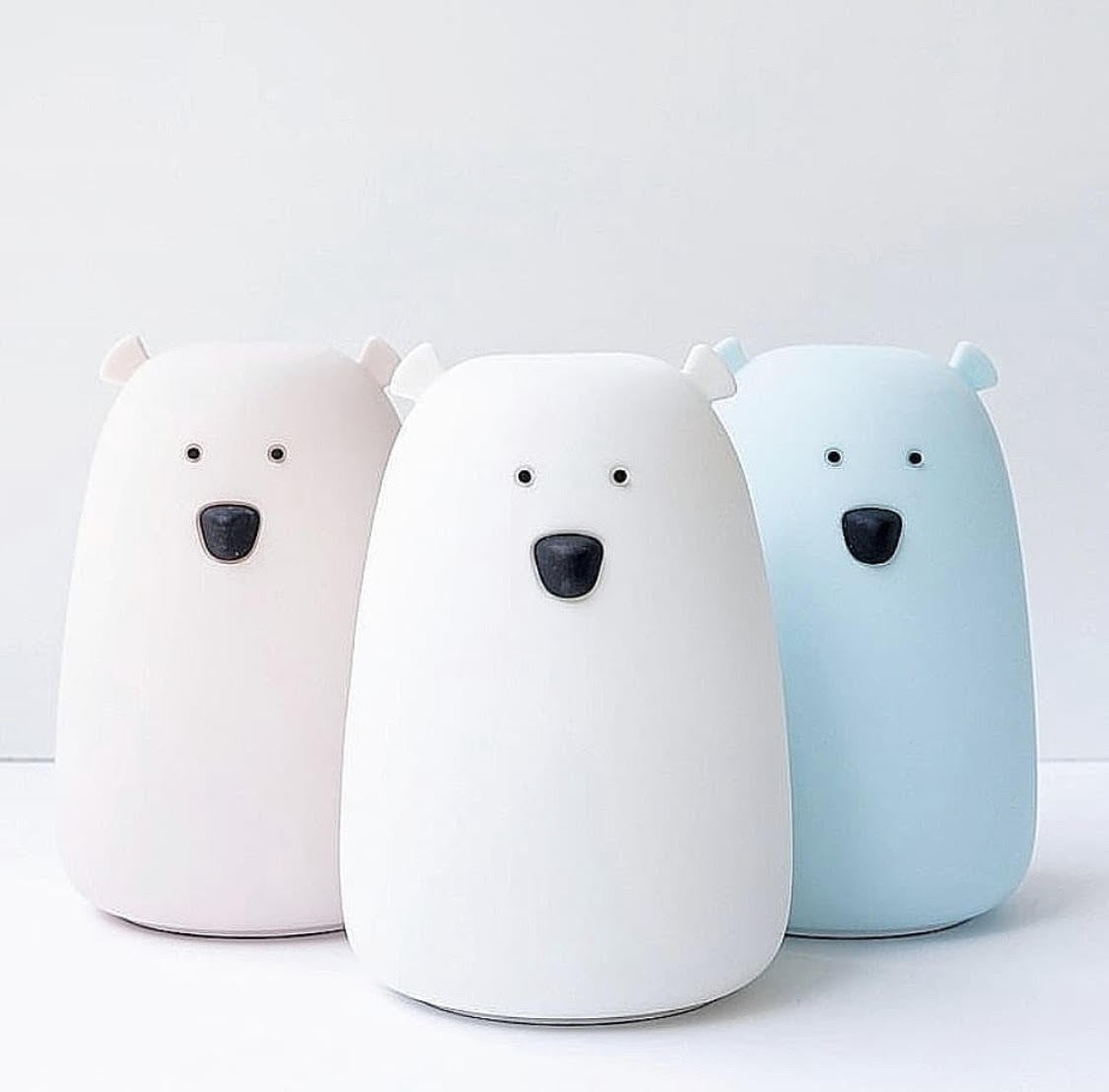 RABBIT AND FRIENDS naktinė lemputė MEŠKUTIS, MELYNA