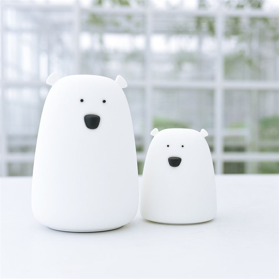 RABBIT AND FRIENDS naktinė lemputė MEŠKUTIS, BALTA(maža)