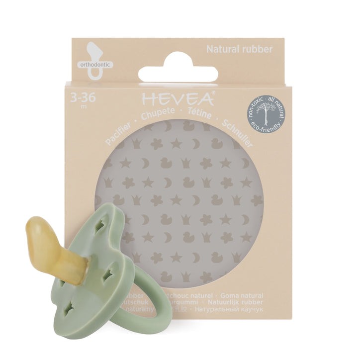 HEVEA ortodontinis čiulptukas, MOSS GREEN, 3-36 mėn