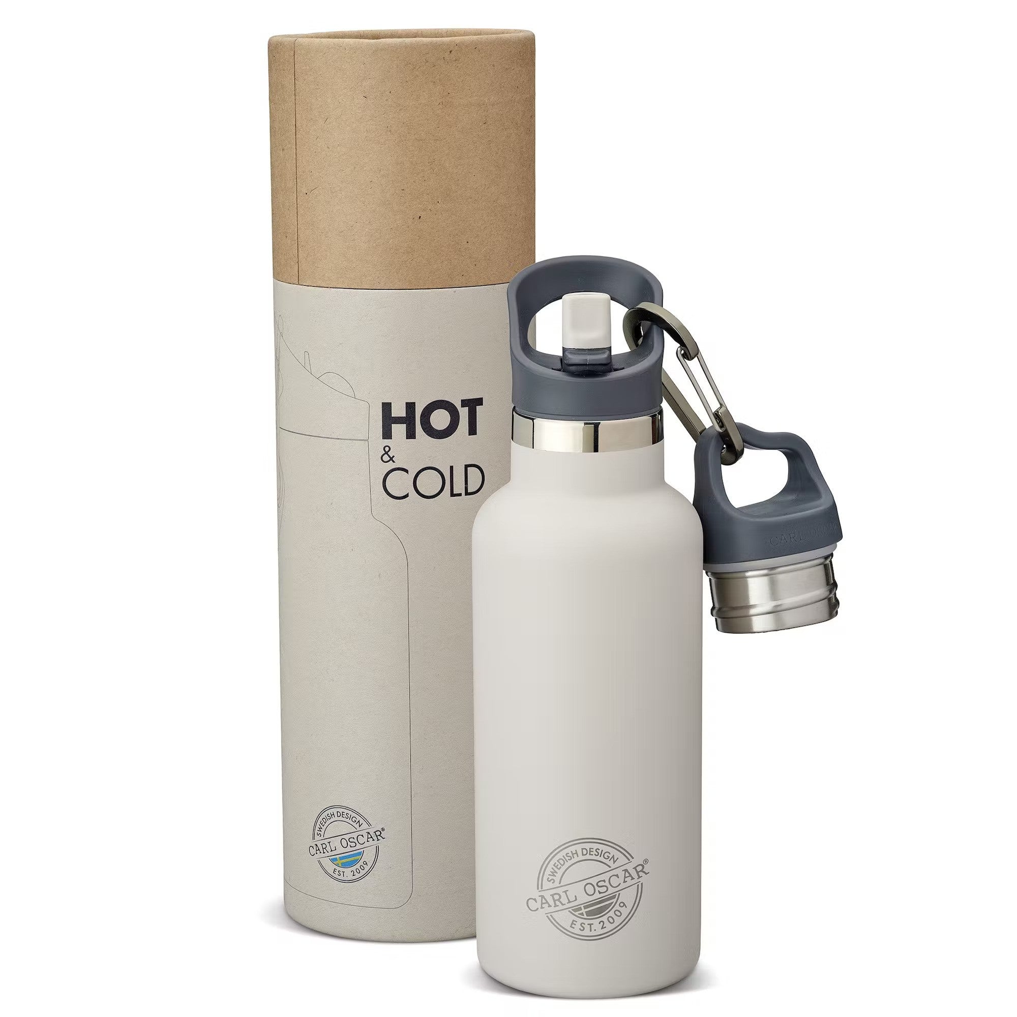 CARL OSCAR termo gertuvė su šiaudeliu, 500 ml.