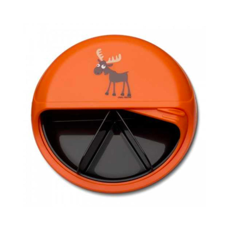 CARL OSCAR besisukanti užkandžių dėžutė, SNACK DISC, BRIEDIS, 15 cm.