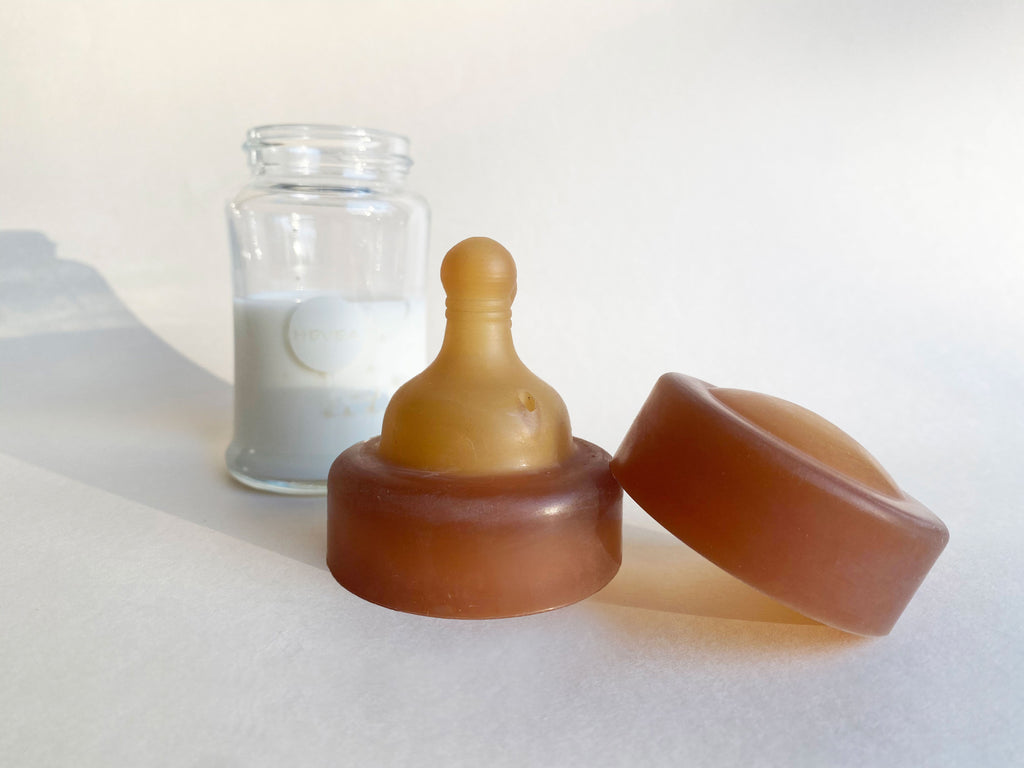 HEVEA stiklinio buteliuko žindukas, 3-24 mėn.