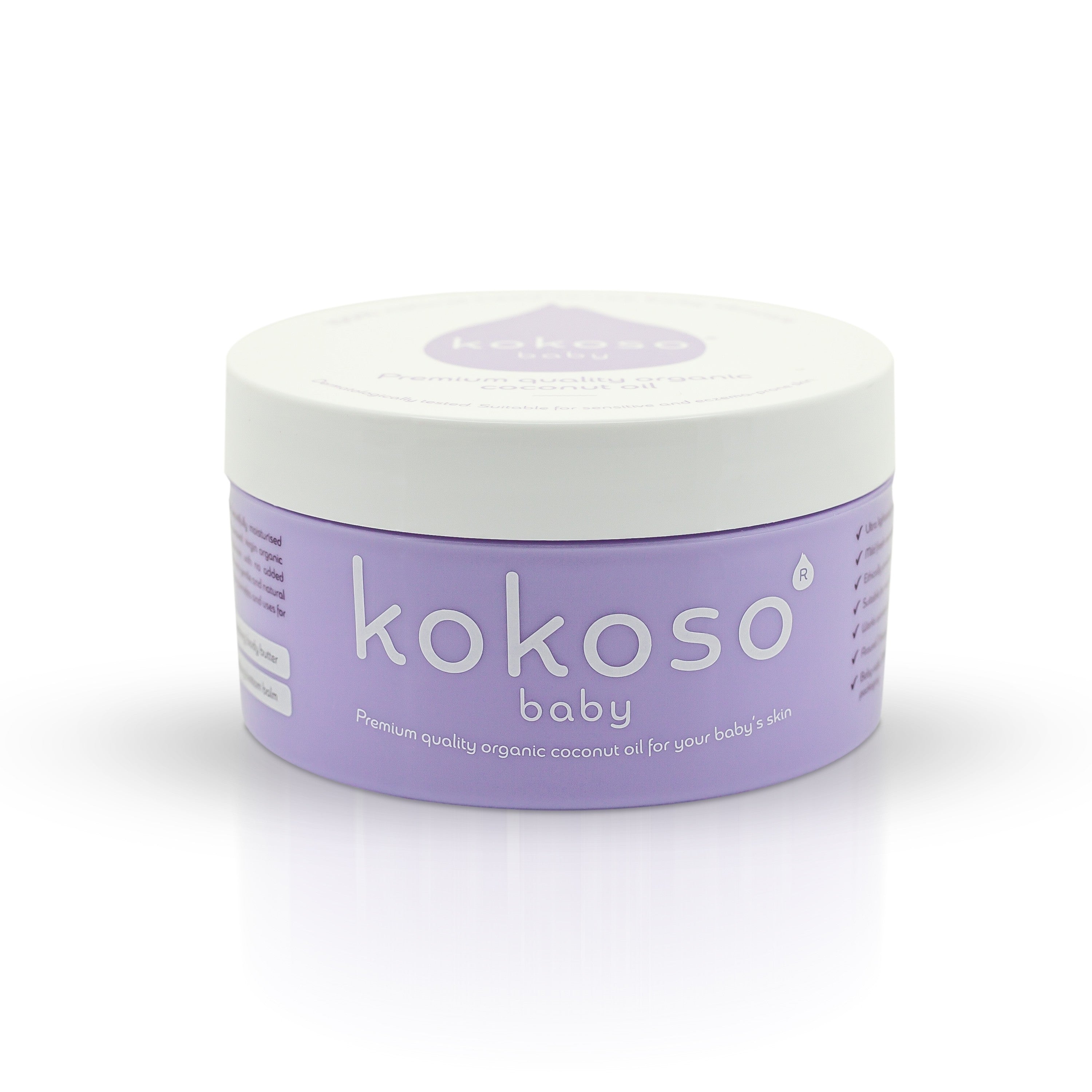 KOKOSO BABY kokosų aliejus vaikams, 168 g.