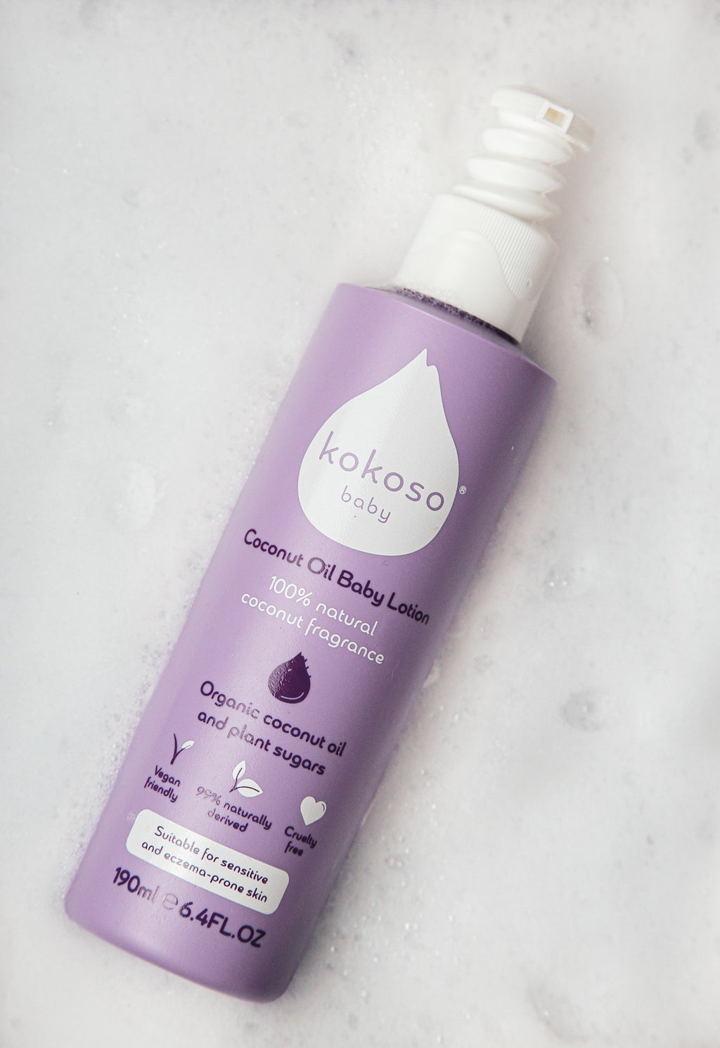 KOKOSO BABY losjonas su kokosų aliejumi vaikams, Kokosų kvapo, 200 ml.