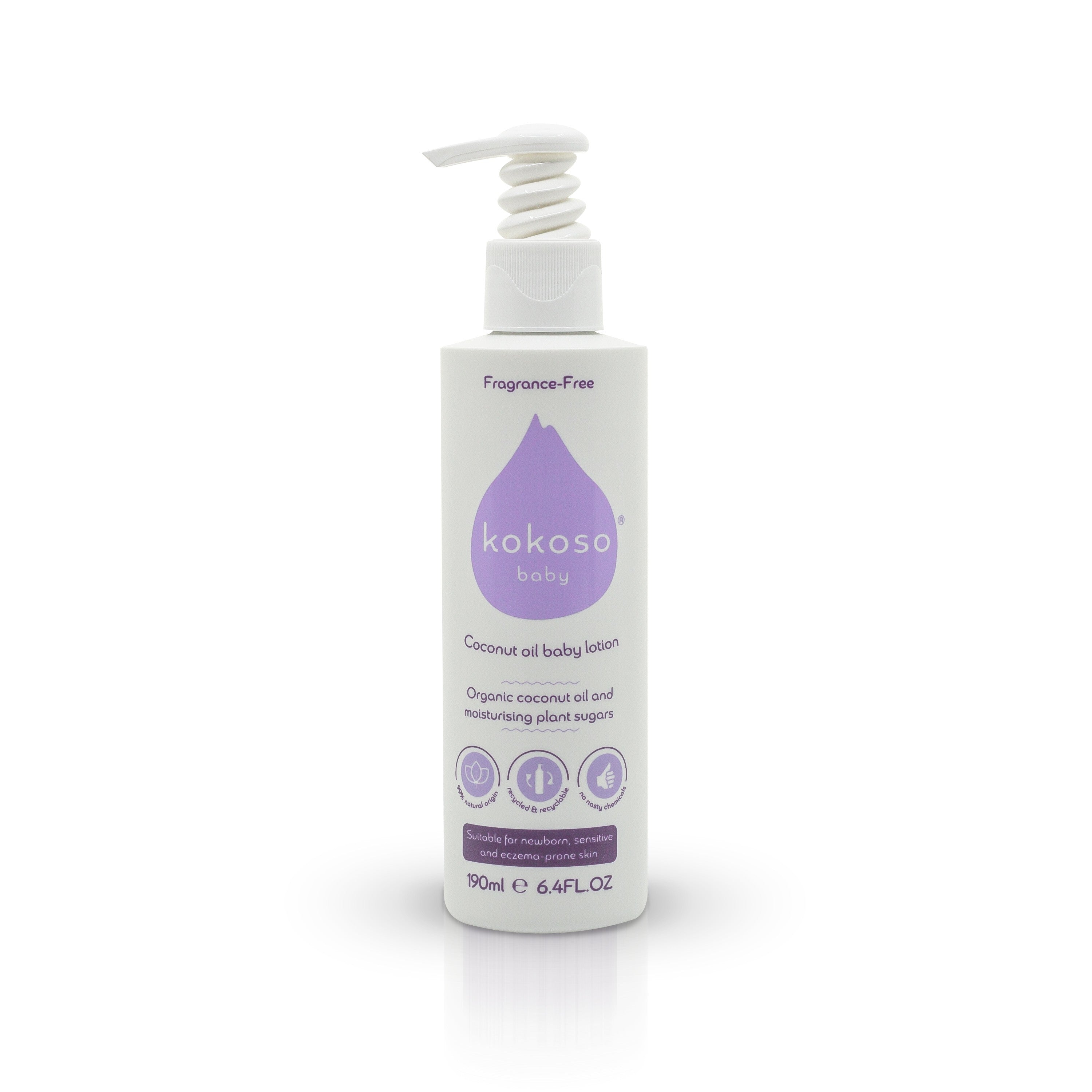 KOKOSO BABY losjonas vaikams, Be kvapo, 200 ml.