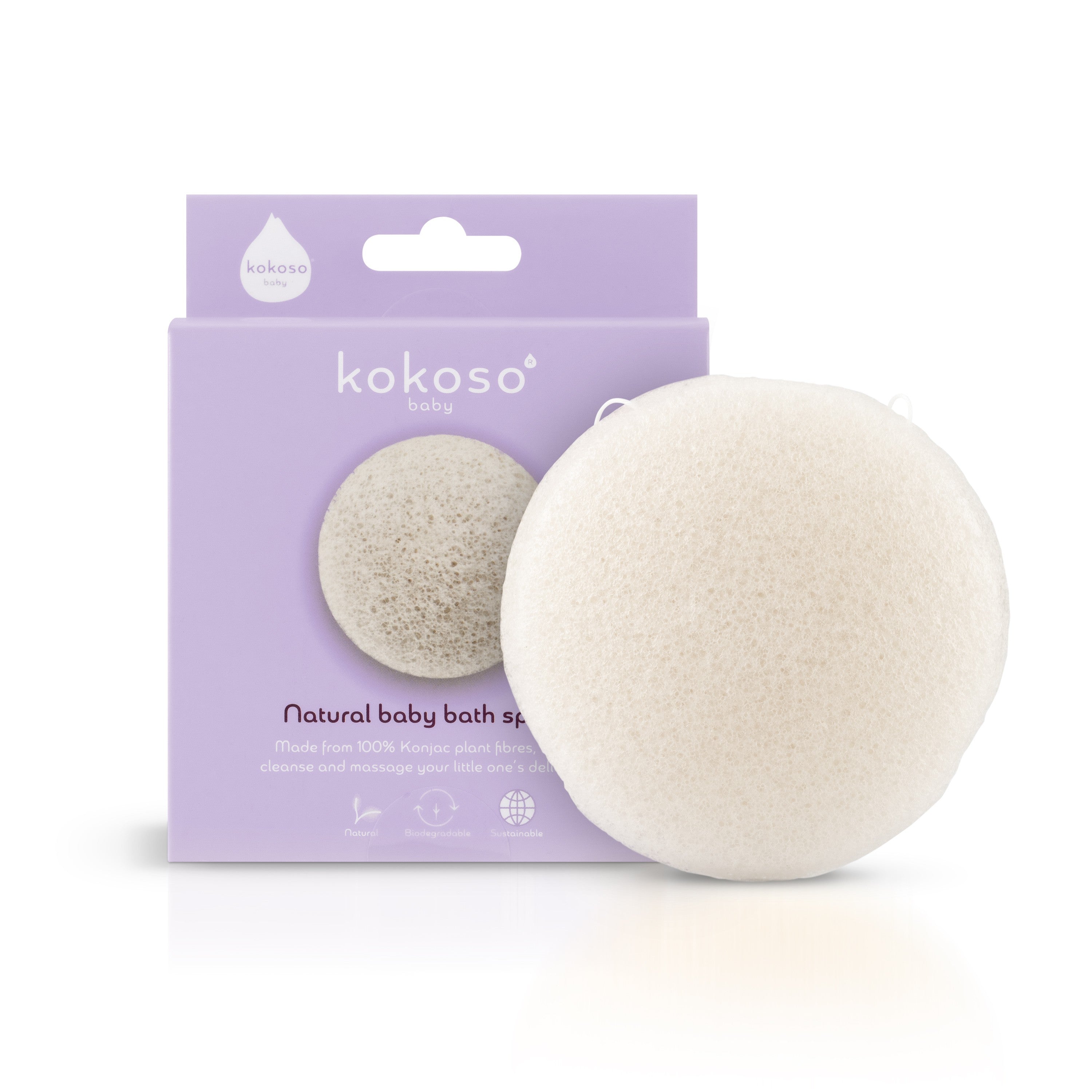 KOKOSO BABY natūrali konjako kempinė