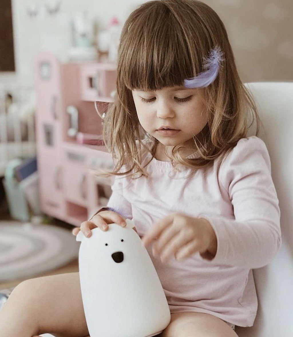 RABBIT AND FRIENDS naktinė lemputė MEŠKUTIS, BALTA