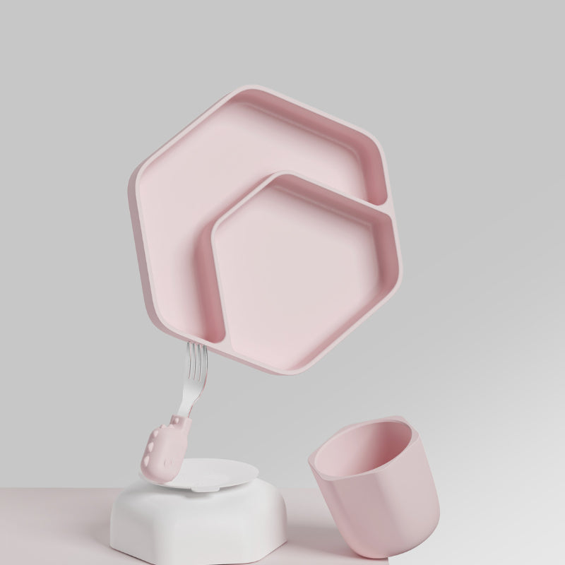 HEORSHE silikoninių indų rinkinys vaikams, RAUSVA