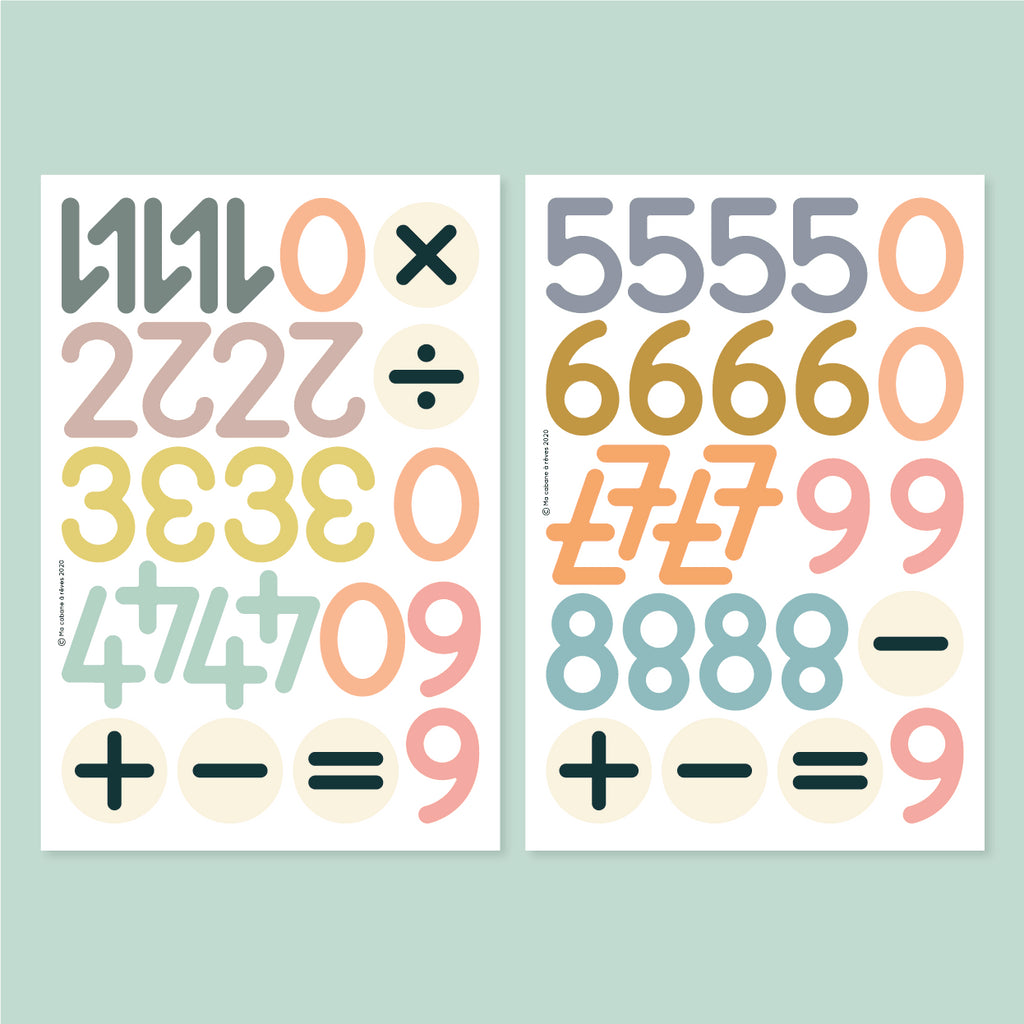 MA CABANE À RÊVES MAGNETAI, SKAIČIAI