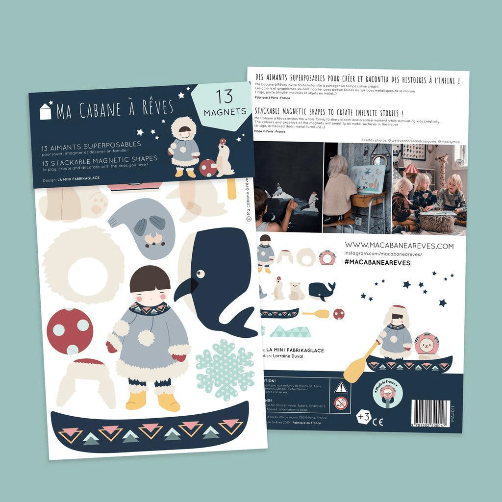 MA CABANE À RÊVES MAGNETAI MINI RINKINYS, LEDYNŲ GYVŪNAI