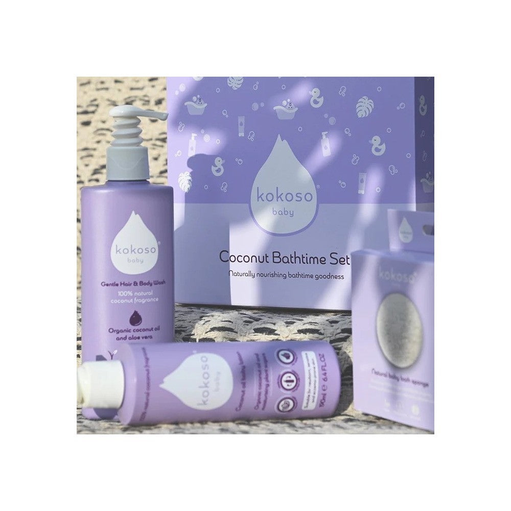 KOKOSO BABY vonios rinkinys vaikams, kokosų kvapo