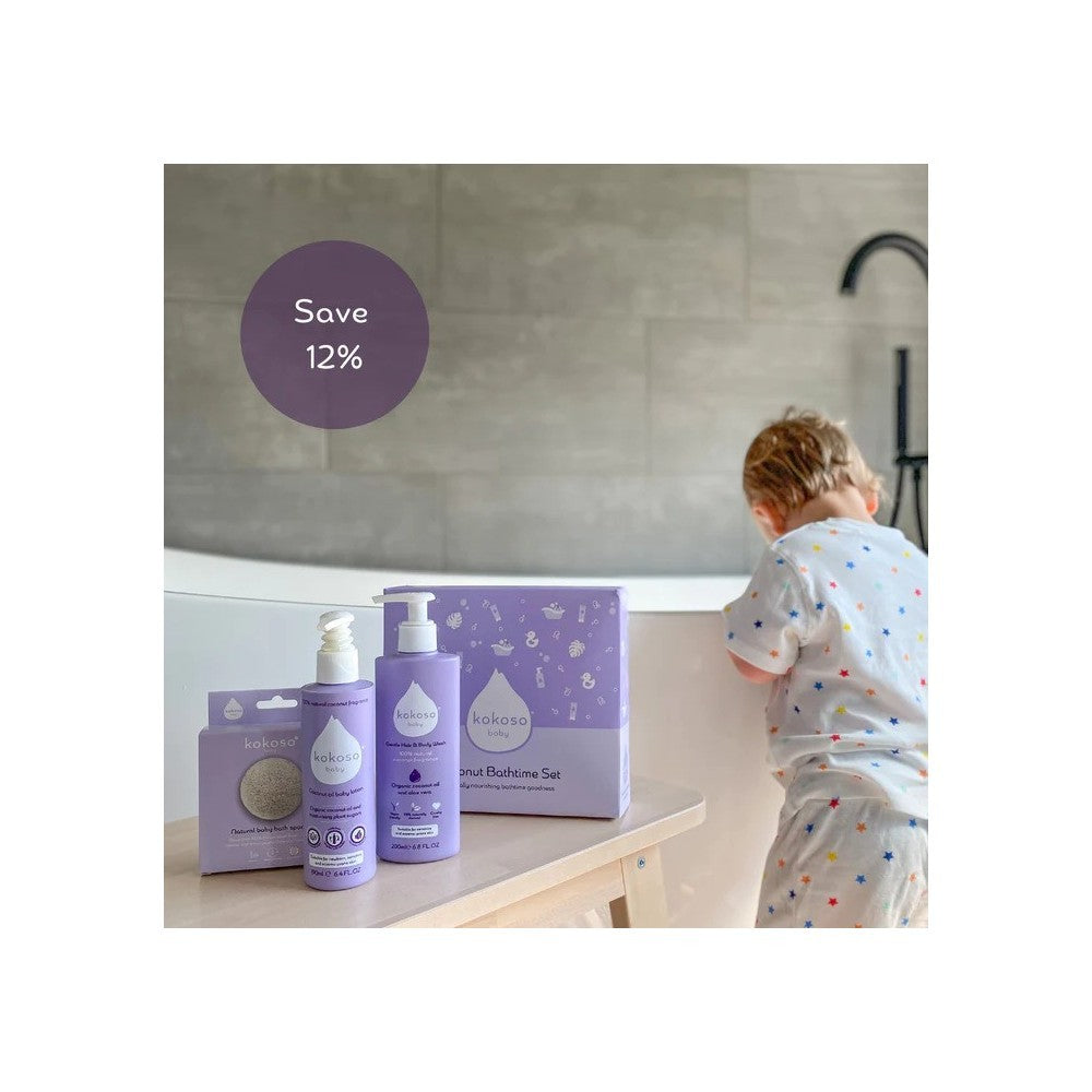 KOKOSO BABY vonios rinkinys vaikams, kokosų kvapo