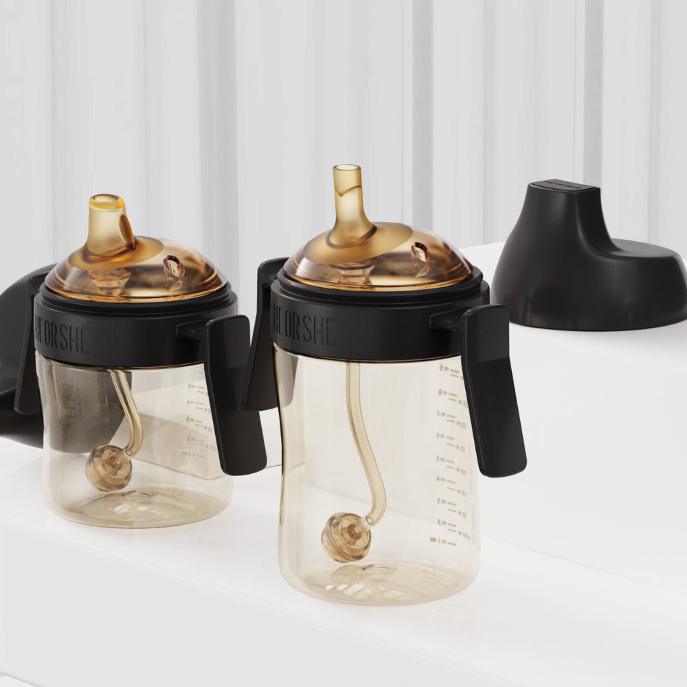 HEORSHE gertuvė kūdikiui 210 ml., 6+, JUODA