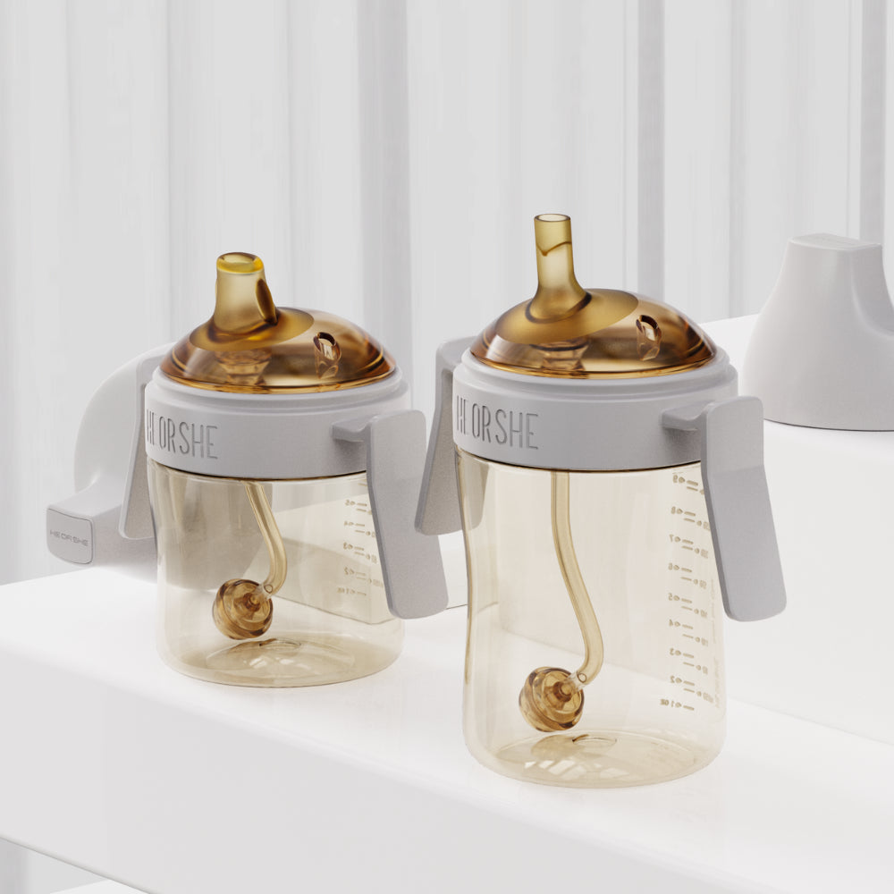 HEORSHE gertuvė kūdikiui 210 ml., 6+, PILKA