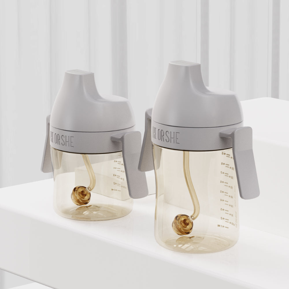 HEORSHE gertuvė kūdikiui 210 ml., 6+, PILKA