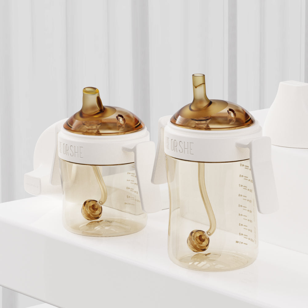 HEORSHE gertuvė kūdikiui 300 ml., 9+, BALTA