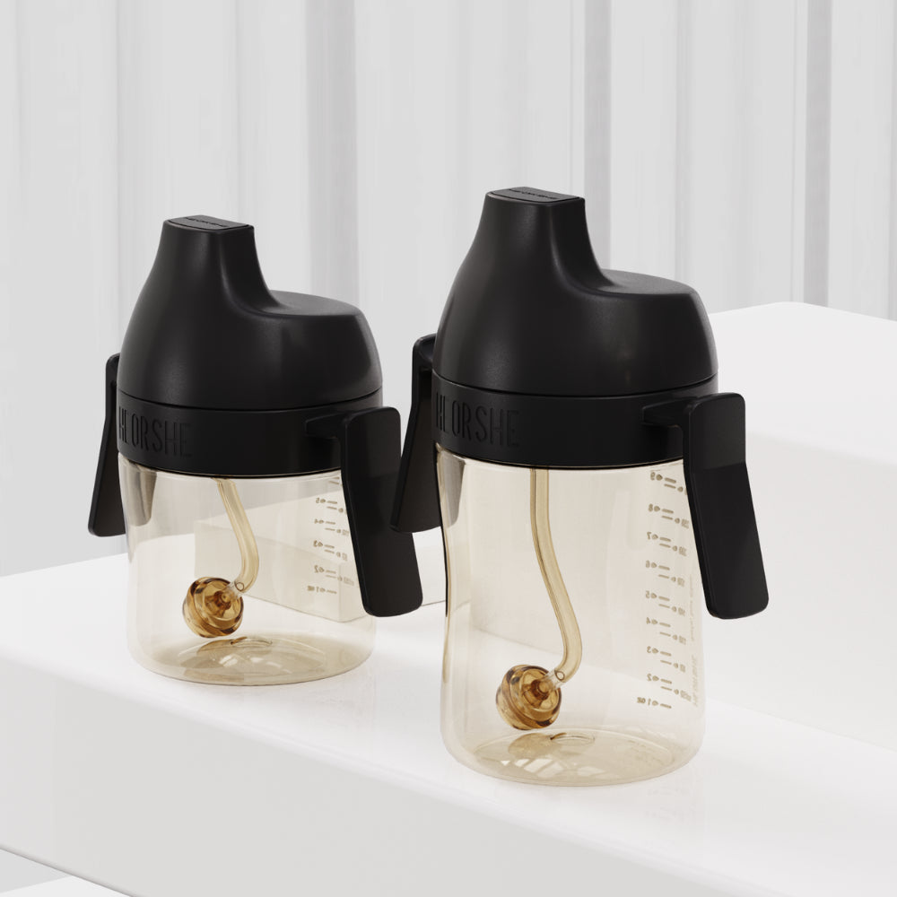 HEORSHE gertuvė kūdikiui 300 ml., 9+, JUODA