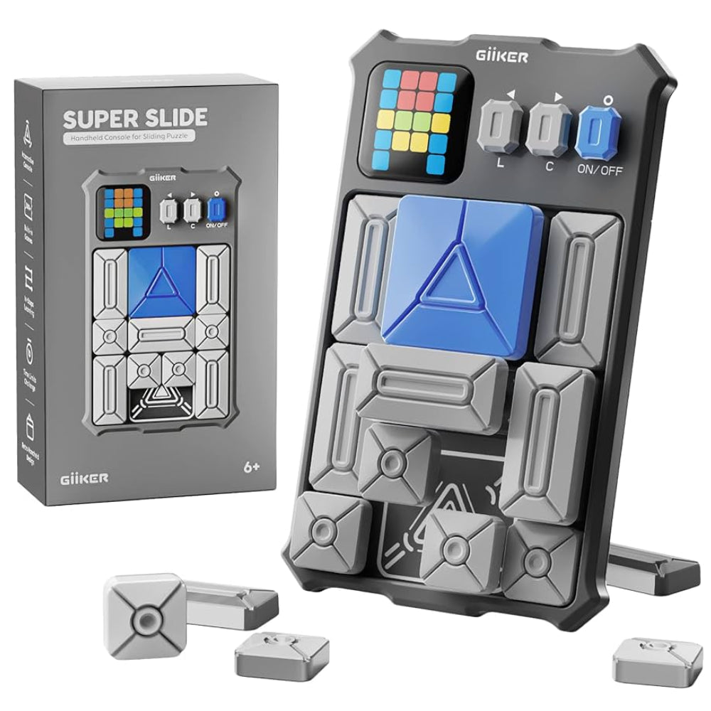 GIIKER SUPER SLIDE interaktyvi konsolė smegenų veiklai ir loginiam mąstymui, PILKA