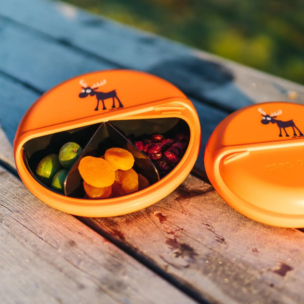 CARL OSCAR besisukanti užkandžių dėžutė, BENTO DISC, BRIEDIS, 18 cm.