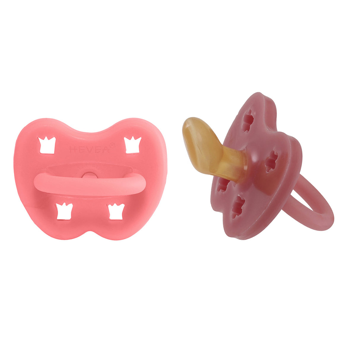 HEVEA ortodontinių čiulptukų rinkinys, LYCHEE & GUAVA, 3-6 mėn