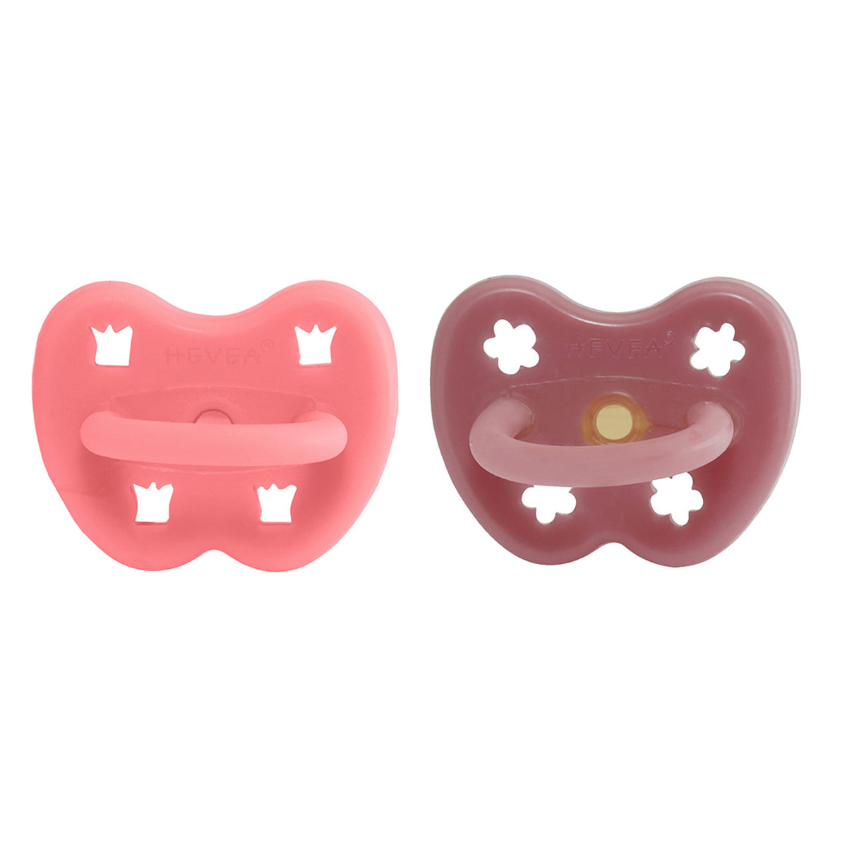 HEVEA ortodontinių čiulptukų rinkinys, LYCHEE & GUAVA, 3-6 mėn