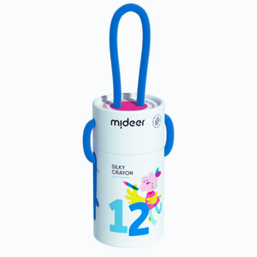 MIDEER šilkinės kreidelės, 12 spalvų