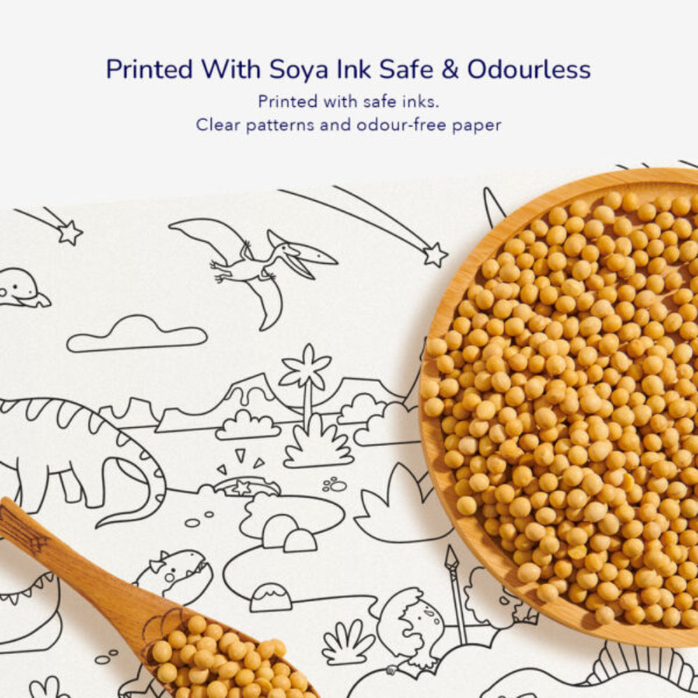 MIDEER lipnus spalvinimo rulonas, Nuostabūs dinozaurai